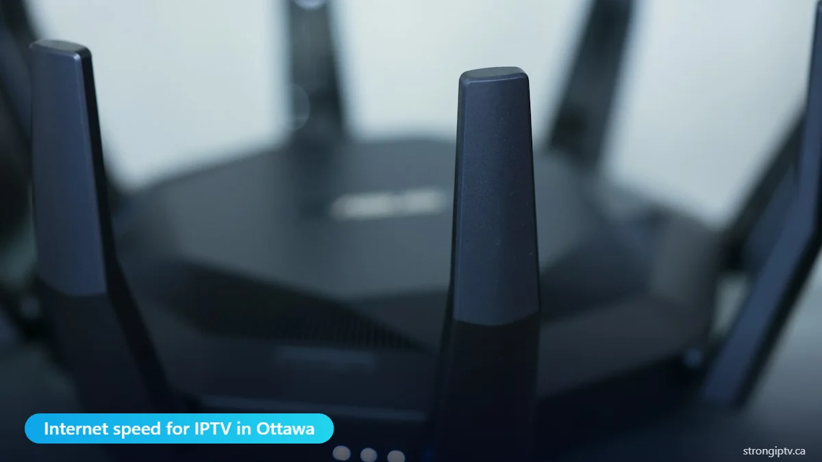 Internet speed for IPTV in Ottawa – home Wi-Fi router